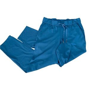 LULULEMON On The Fly Pants  7/8 Crop Teal Blue 6